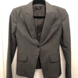 Theory wool blend fitted blazer